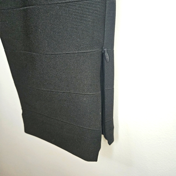 KATHERINE KELLY Stripped Texture Black Slacks - Picture 6 of 9